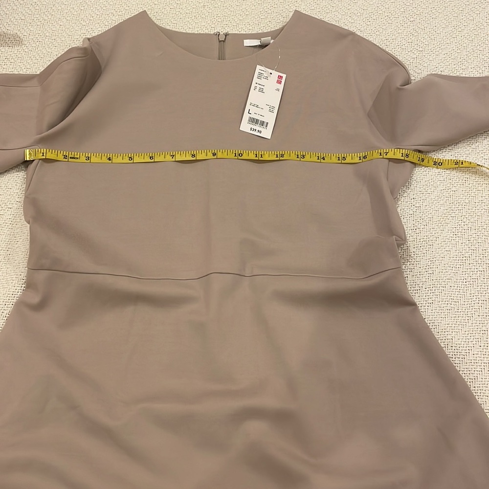 UNIQLO NWT ponte flare short sleeve dress large - Picture 7 of 10